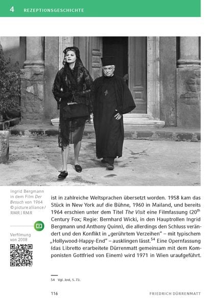 Produktbild: Der Besuch der alten Dame - Textanalyse und Interpretation