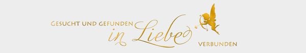 Produktbild: URSUS 5 Banderolen "in Liebe", wei&szlig;/gold