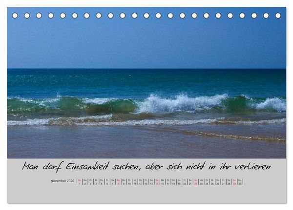 Produktbild: Kleine und gro&szlig;e Wahrheiten - Spr&uuml;che zum Nachdenken (Tischkalender 2026 DIN A5 quer), CALVENDO Monatskalender