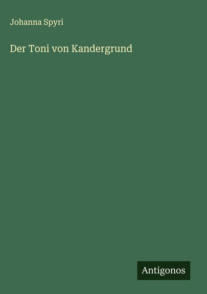 Produktbild: Der Toni von Kandergrund
