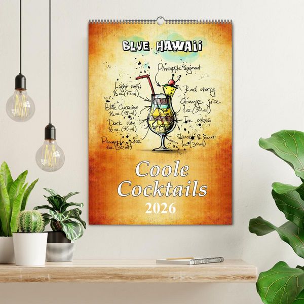 Produktbild: Coole Cocktails (Wandkalender 2026 DIN A2 hoch), CALVENDO Monatskalender