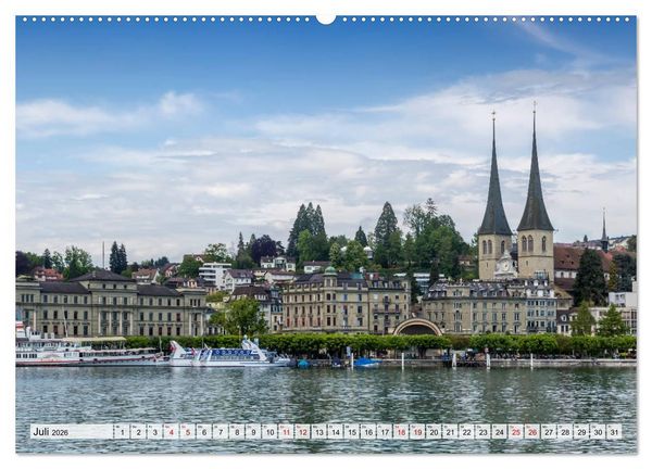 Produktbild: LUZERN Idyllische Impressionen (Wandkalender 2026 DIN A2 quer), CALVENDO Monatskalender
