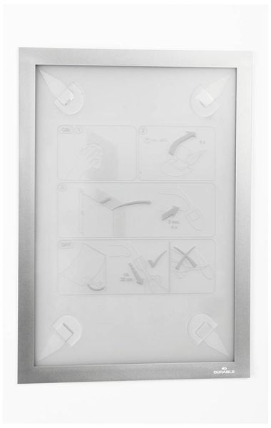 Produktbild: DURABLE Info-Rahmen Duraframe&reg; Wallpaper, A4 silber