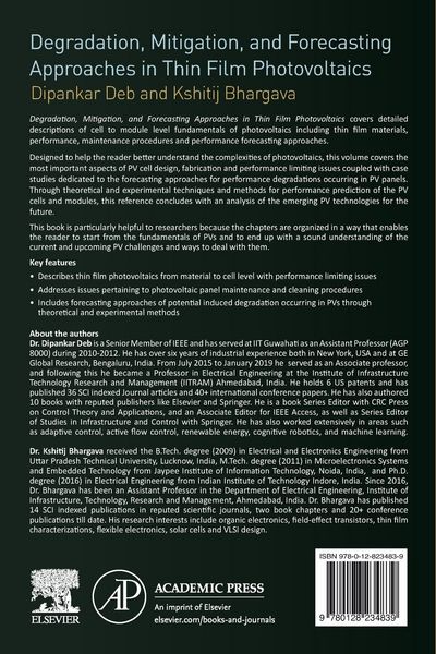Produktbild: Degradation, Mitigation, and Forecasting Approaches in Thin Film Photovoltaics