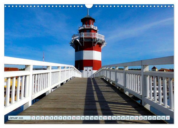 Produktbild: Leuchtt&uuml;rme - Maritime Leuchtfeuer an den K&uuml;sten (Wandkalender 2026 DIN A3 quer), CALVENDO Monatskalender