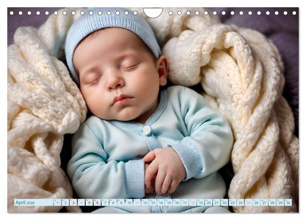 Produktbild: Schlummernde Babys (Wandkalender 2026 DIN A4 quer), CALVENDO Monatskalender