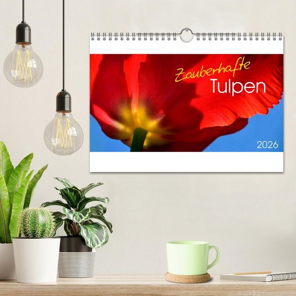 Produktbild: Zauberhafte Tulpen (Wandkalender 2026 DIN A4 quer), CALVENDO Monatskalender