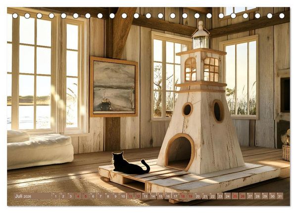 Produktbild: Wohntr&auml;ume aus Holz (Tischkalender 2026 DIN A5 quer), CALVENDO Monatskalender