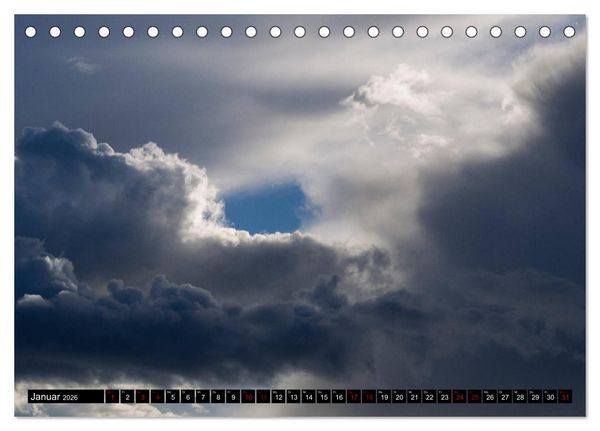 Produktbild: Faszination Wolken (Tischkalender 2026 DIN A5 quer), CALVENDO Monatskalender