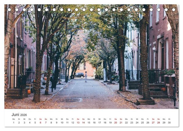 Produktbild: Philadelphia - The Birthplace of America (Tischkalender 2026 DIN A5 quer), CALVENDO Monatskalender