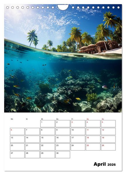 Produktbild: T&uuml;rkisblauer Genuss (Wandkalender 2026 DIN A4 hoch), CALVENDO Monatskalender
