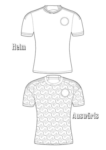Produktbild: Fu&szlig;ball-Malbuch Trikot-Designer f&uuml;r Kinder ab 6 Jahren mit 100 Motiven zum Ausmalen