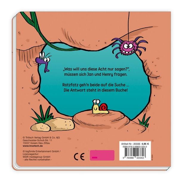 Produktbild: Tr&ouml;tsch Jan und Henry Fensterbuch Pappenbuch