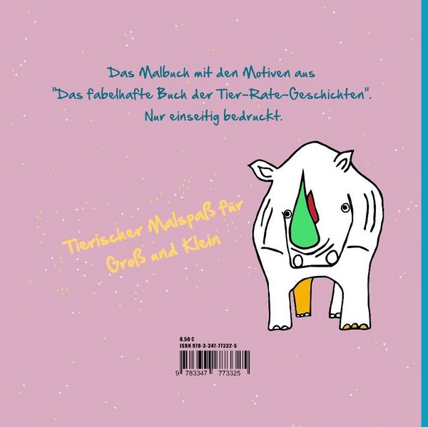 Produktbild: Das wunderbare Malbuch der Tier-Rate-Geschichten