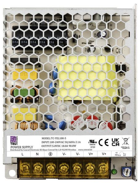 Produktbild: TRU COMPONENTS TC-13496736 Netzteil / Stromversorgung 5 V/DC 18A 90W