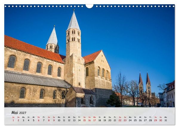 Produktbild: Halberstadt Altstadtarchitektur unweit des Harzes (Wandkalender 2027 DIN A3 quer), CALVENDO Monatskalender