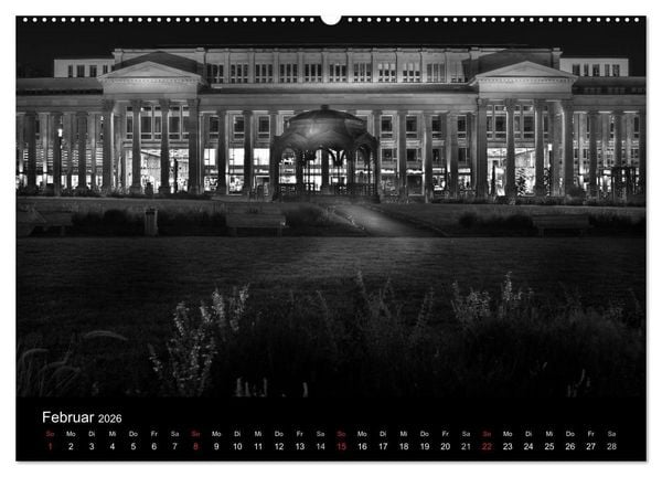 Produktbild: Stuttgart bei Nacht (hochwertiger Premium Wandkalender 2026 DIN A2 quer), Kunstdruck in Hochglanz