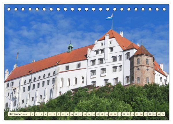 Produktbild: Unterwegs in Landshut (Tischkalender 2026 DIN A5 quer), CALVENDO Monatskalender