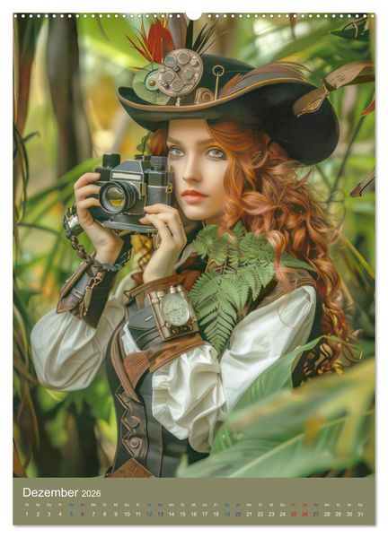 Produktbild: Steampunk Ladies auf Tour (hochwertiger Premium Wandkalender 2026 DIN A2 hoch), Kunstdruck in Hochglanz