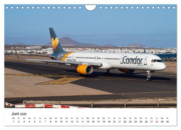 Produktbild: Die sch&ouml;nsten Airliner (Wandkalender 2026 DIN A4 quer), CALVENDO Monatskalender