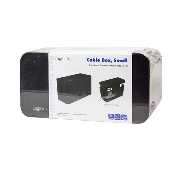 Produktbild: LogiLink KAB0060 Kabel-Geh&auml;use 115 x 235 x 120 Kunststoff Schwarz 1 St.