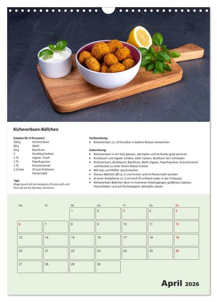 Produktbild: Der tolle Rezeptkalender (Wandkalender 2026 DIN A3 hoch), CALVENDO Monatskalender