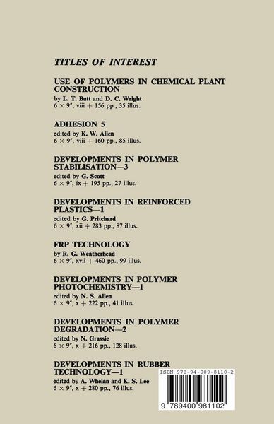 Produktbild: Developments in Rubber Technology&mdash;2