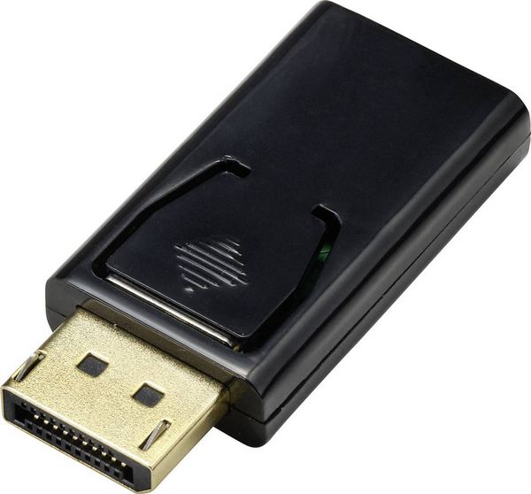 Produktbild: Renkforce RF-4746622 HDMI / DisplayPort Adapter [1x DisplayPort Stecker - 1x HDMI-Buchse] Schwarz