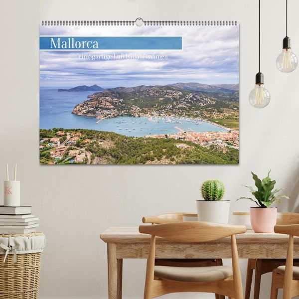 Produktbild: Mallorca - einzigartige Luftbildaufnahmen (Wandkalender 2026 DIN A2 quer), CALVENDO Monatskalender
