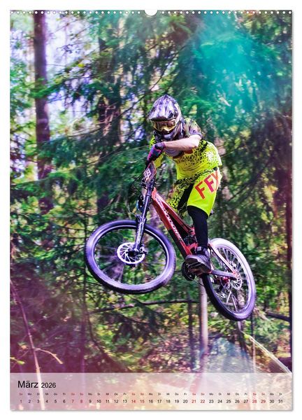 Produktbild: Mountainbike - einfach Spa&szlig; (hochwertiger Premium Wandkalender 2026 DIN A2 hoch), Kunstdruck in Hochglanz
