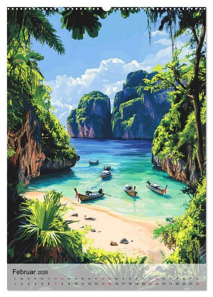 Produktbild: Thailand Fantasie (Wandkalender 2026 DIN A2 hoch), CALVENDO Monatskalender