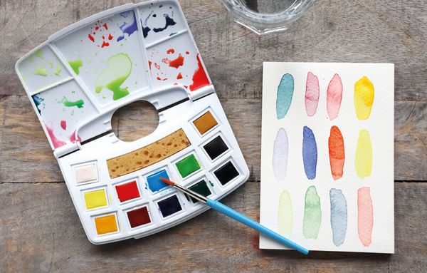 Produktbild: Blumen Aquarell Set