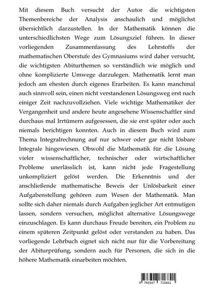 Produktbild: Mathematik-Abitur Band 1