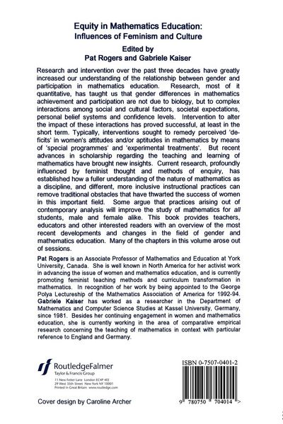 Produktbild: Equity In Mathematics Education
