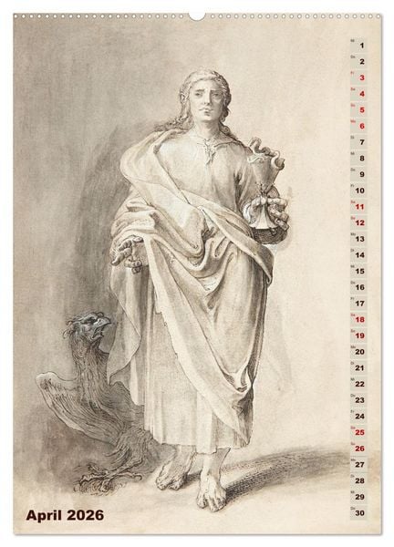 Produktbild: Jesus und die zw&ouml;lf Apostel (hochwertiger Premium Wandkalender 2026 DIN A2 hoch), Kunstdruck in Hochglanz