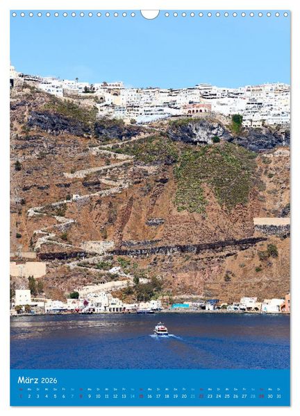 Produktbild: Griechenland - Die griechischen Inseln Mykonos und Santorini (Wandkalender 2026 DIN A3 hoch), CALVENDO Monatskalender
