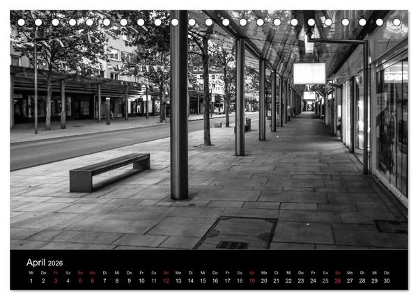 Produktbild: Bremerhaven - Blickpunkte Schwarzwei&szlig; (Tischkalender 2026 DIN A5 quer), CALVENDO Monatskalender