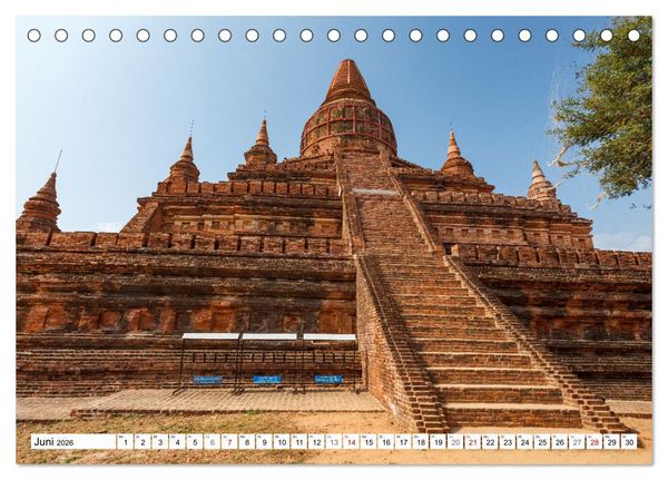 Produktbild: WUNDERVOLLES BAGAN (Tischkalender 2026 DIN A5 quer), CALVENDO Monatskalender