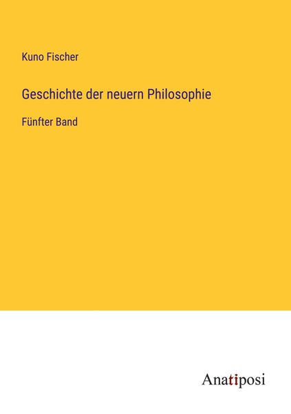 Produktbild: Geschichte der neuern Philosophie