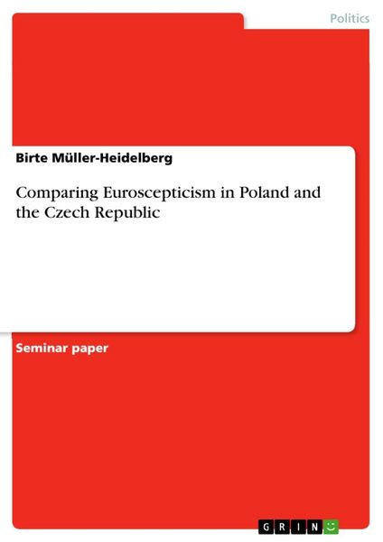 Produktbild: Comparing Euroscepticism in Poland and the Czech Republic