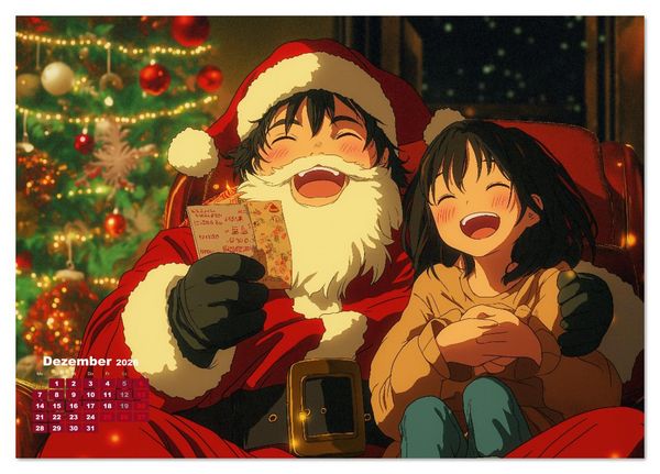 Produktbild: Anime Kalender &ndash; Charaktere im Slice-of-Life Stil (Tischkalender 2026 DIN A5 quer), CALVENDO Monatskalender