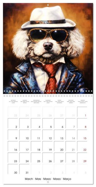 Produktbild: Gangster Paws (Wall Calendar 2026 12 &times; 12 Inch) CALVENDO 12 Month Wall Calendar