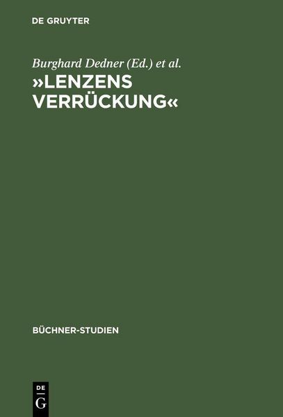 Produktbild: 'Lenzens Verr&uuml;ckung'
