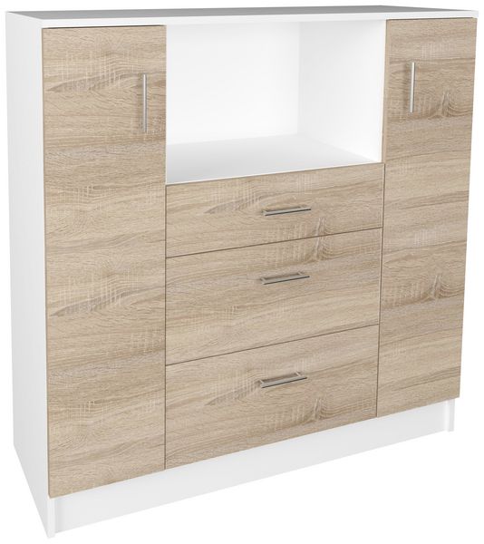 Produktbild: K&uuml;chenschrank Kommode Buffet Mikrowelle Esilo