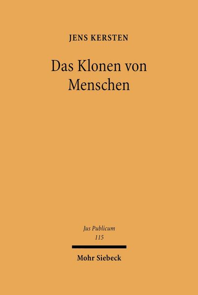 Produktbild: Das Klonen von Menschen