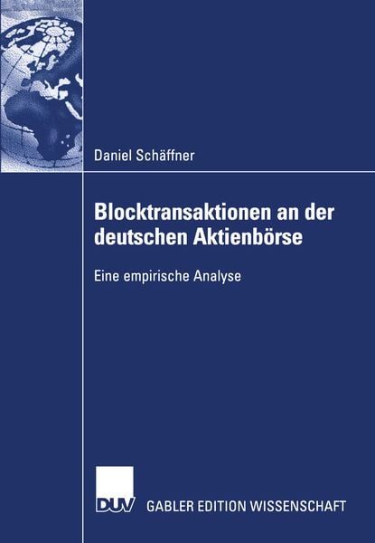 Produktbild: Blocktransaktionen an der deutschen Aktienb&ouml;rse
