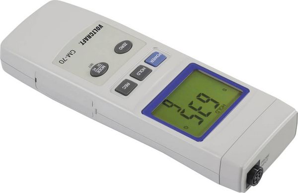 Produktbild: VOLTCRAFT GM-70 Magnetfeld Analyseger&auml;t bis 3 Tesla, AC / DC, max 60 Hz, Aufl&ouml;sung 0.1 mT, &plusmn;5%