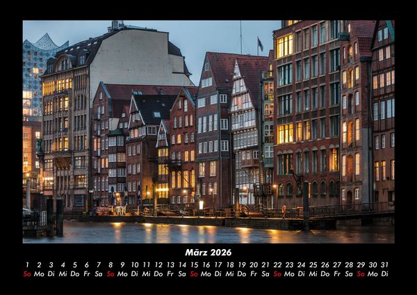 Produktbild: Hamburg 2026 Fotokalender DIN A3