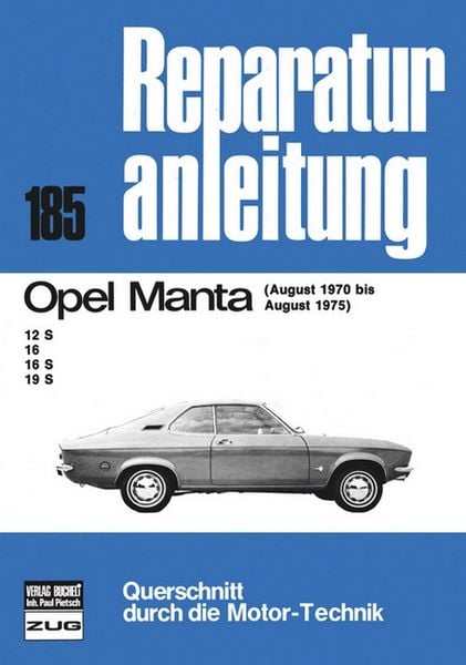 Opel Manta 08/70 bis 08/75, Taschenbuch von , Bucheli, 978-3-7168-1244-0