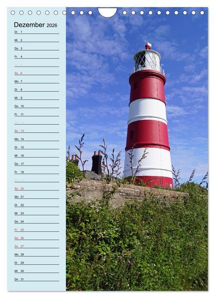 Produktbild: Leuchtt&uuml;rme - Geburtstagskalender (Wandkalender 2026 DIN A4 hoch), CALVENDO Monatskalender